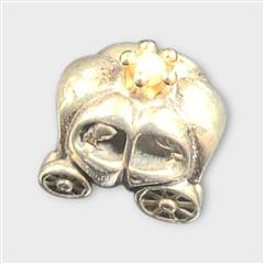 Pandora Silver & 14K Retired Royal Carriage #790598P